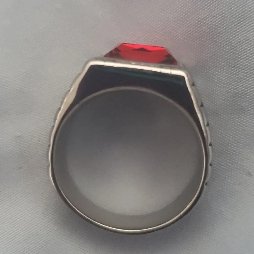 Red Handmade Men's Ring Size 10.5 NWT
